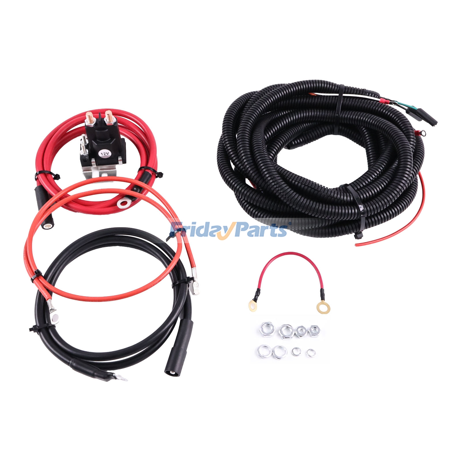 Control Harness Wiring Kit & Power Cable & Solenoid for Truck,Snow Equipment