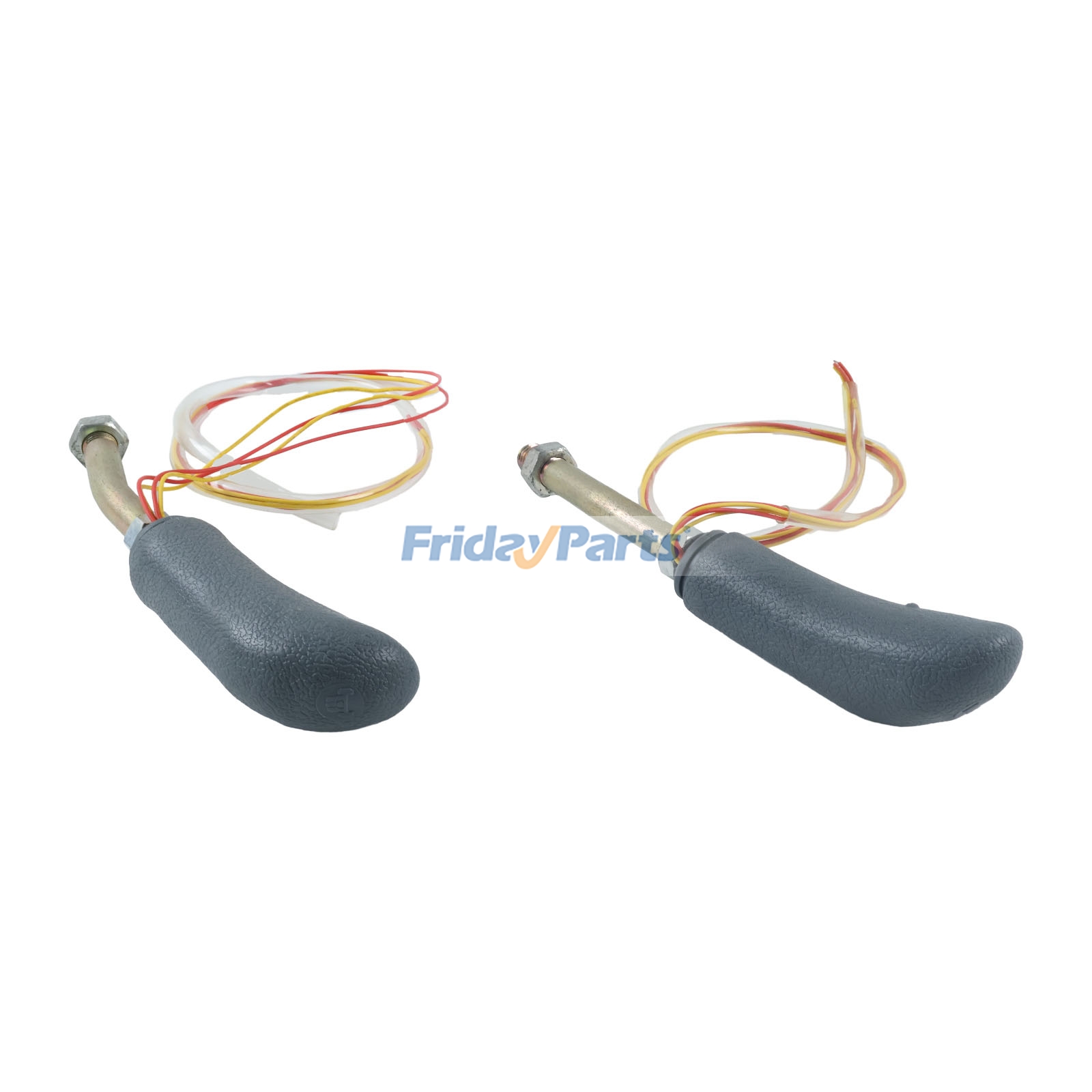 1 par de empuñaduras de perilla de control KHJ2912 y KHJ2913 para excavadora CASE CX210B CX210BLR CX210BNLC CX240B CX290B CX80 de FridayParts