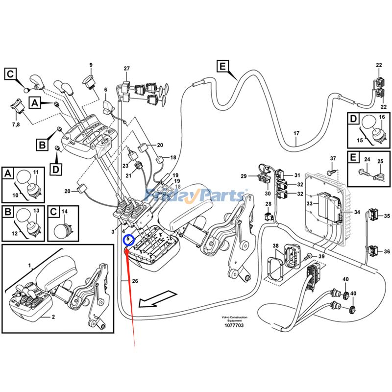 FridayParts Steuerhebelrad