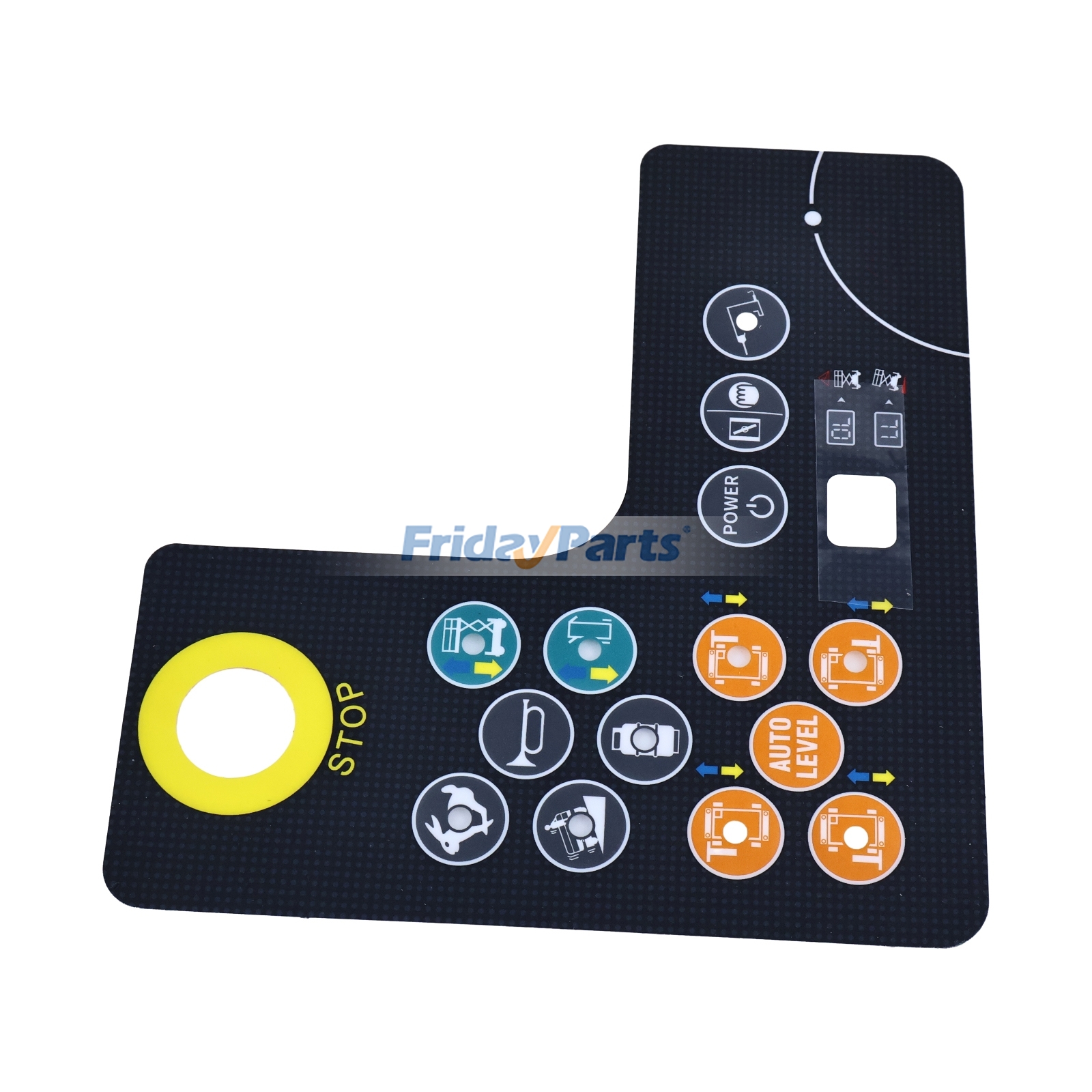 Adhesivo para panel de control 4130702377001 para plataforma elevadora de tijera LGMG SR1623D SR1218D SR1018D SR5390D. Calidad superior con 3 años de garantía. para Plataformas de trabajo aéreas Para OTRA MARCA FridayParts