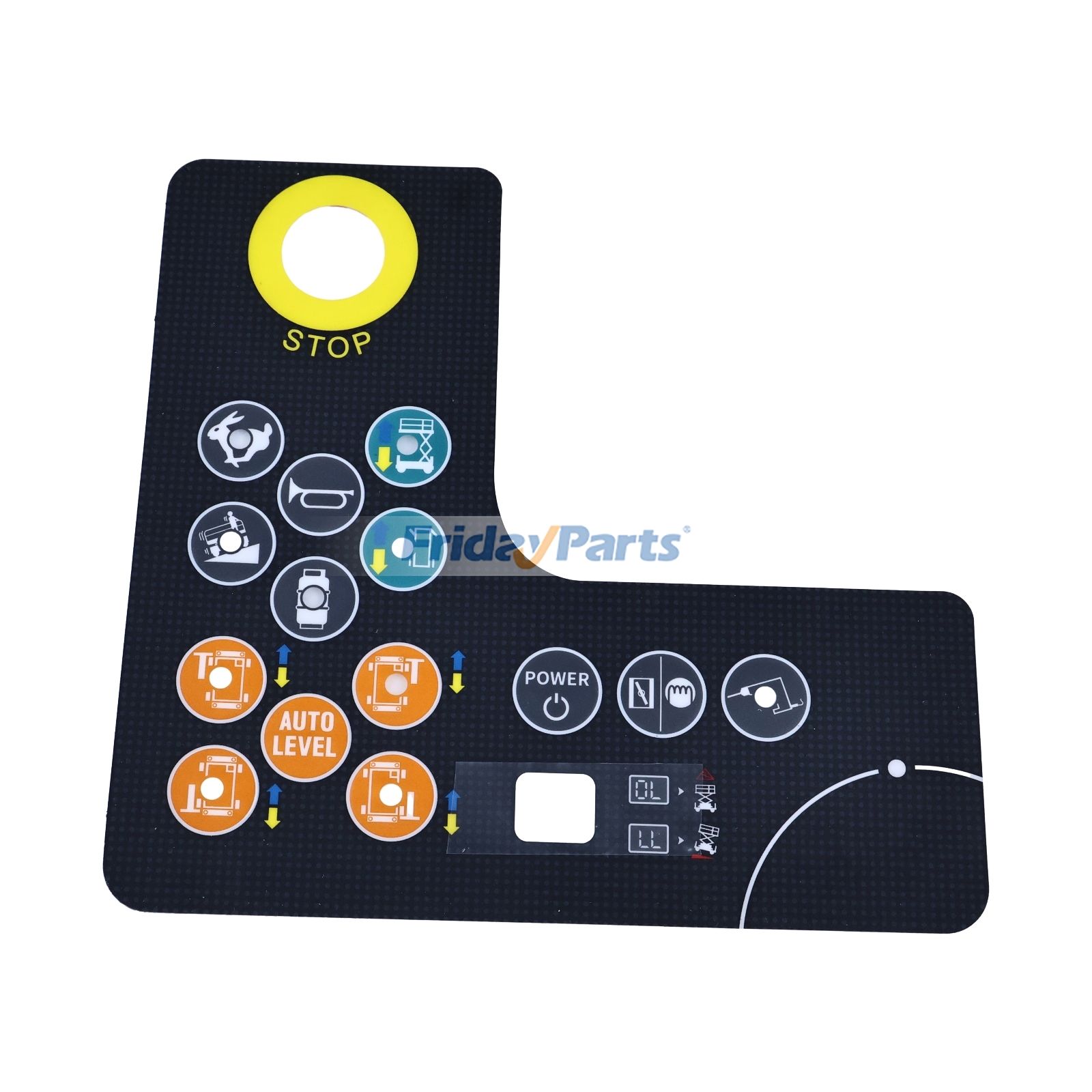 Adhesivo para panel de control 4130702377001 para plataforma elevadora de tijera LGMG SR1623D SR1218D SR1018D SR5390D. Calidad superior con 3 años de garantía.
