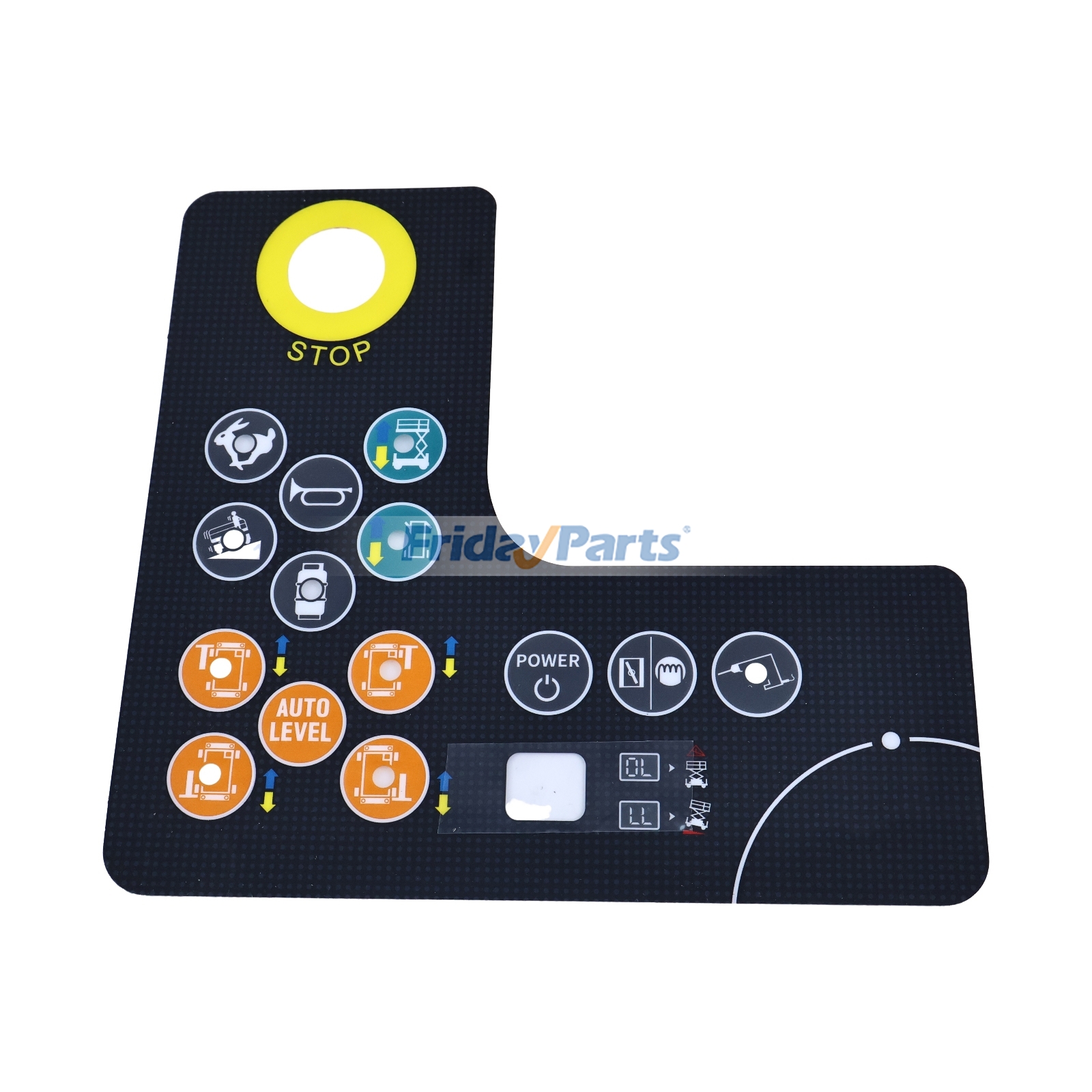 Adhesivo para panel de control 4130702377001 para plataforma elevadora de tijera LGMG SR1623D SR1218D SR1018D SR5390D. Calidad superior con 3 años de garantía. de FridayParts
