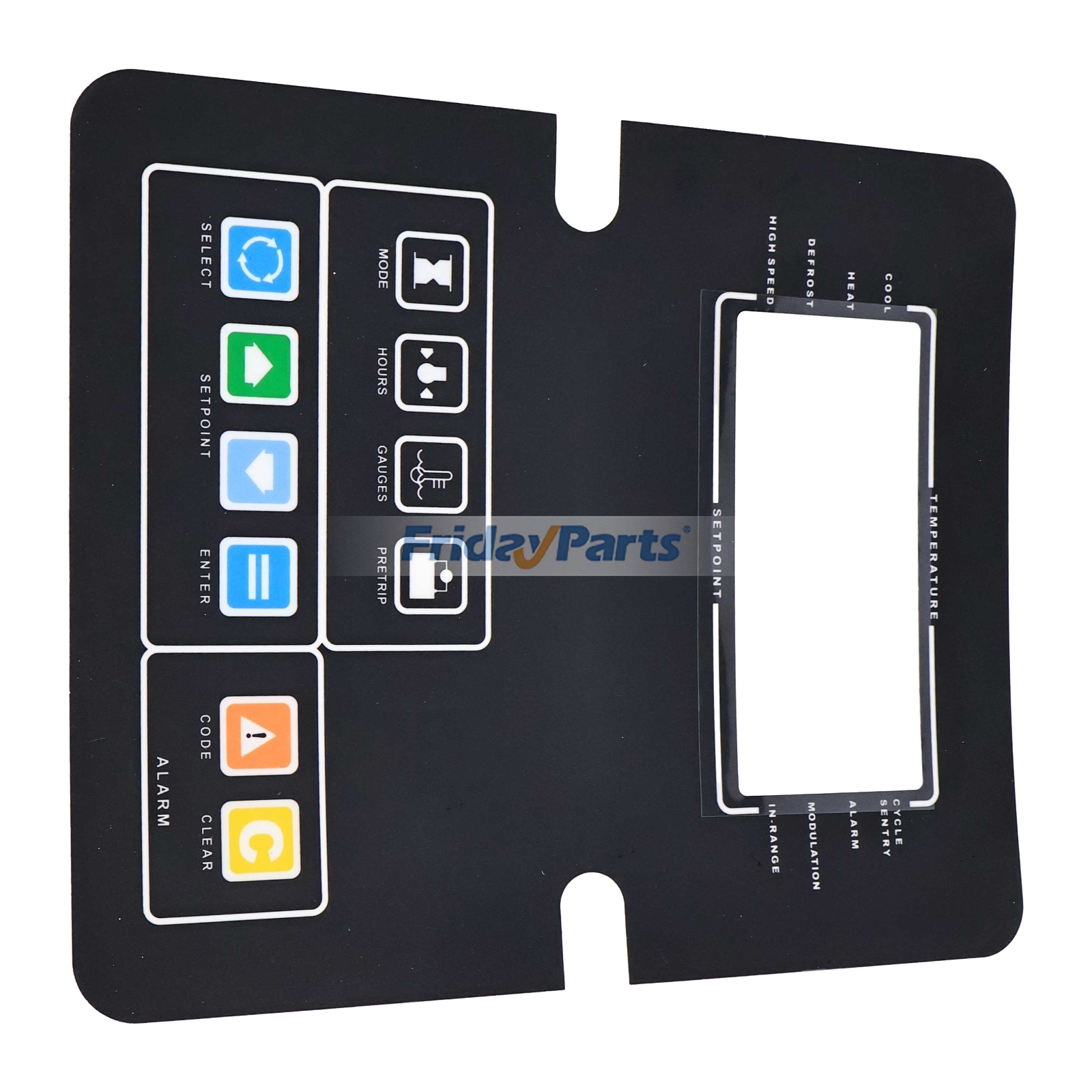 Control Panel Decal for Transport Refrigeration