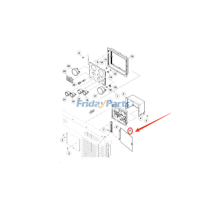 Control Panel Door for Air Compressor