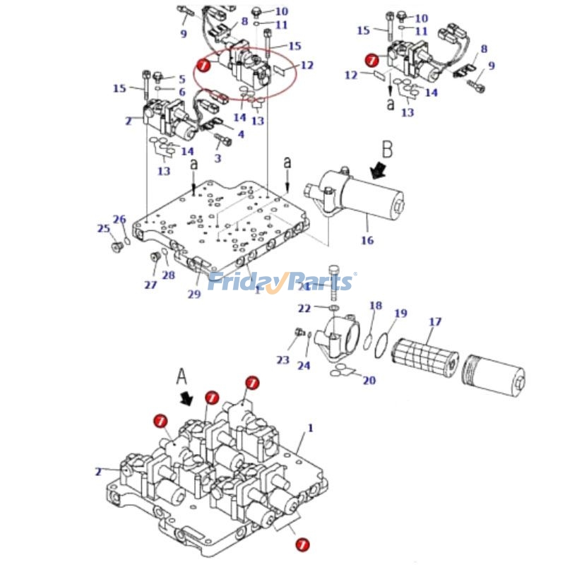 ブルドーザー 制御弁