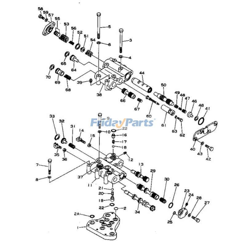 ブルドーザー コントロールバルブ
