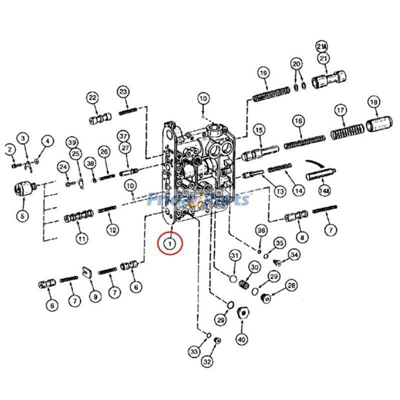 Compra Válvula de control 4644406558 237348A1 para cargadora de ruedas CASE 821B 921B 621B 721B Transmisión ZF 4WG200 en Fridayparts