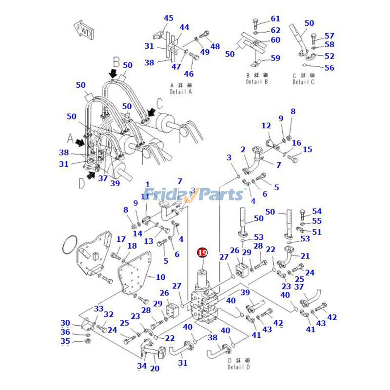 ブルドーザー コントロールバルブ