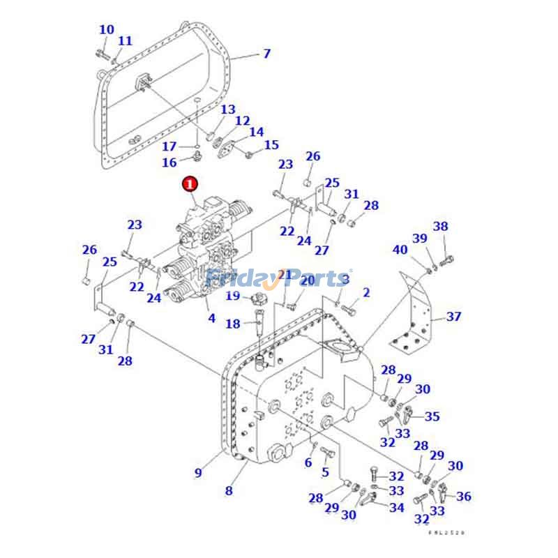 ブルドーザー コントロールバルブ