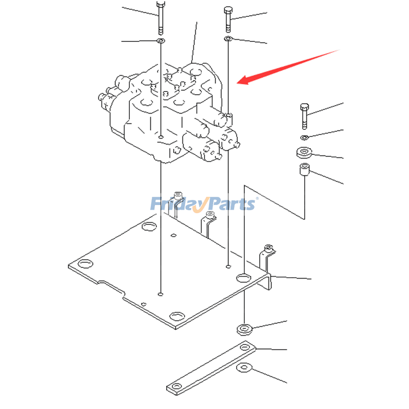 Vanne de régulation 709-12-13100 709-12-13101 709-12-13102 pour Komatsu WF450 WA450 WA450L WA470