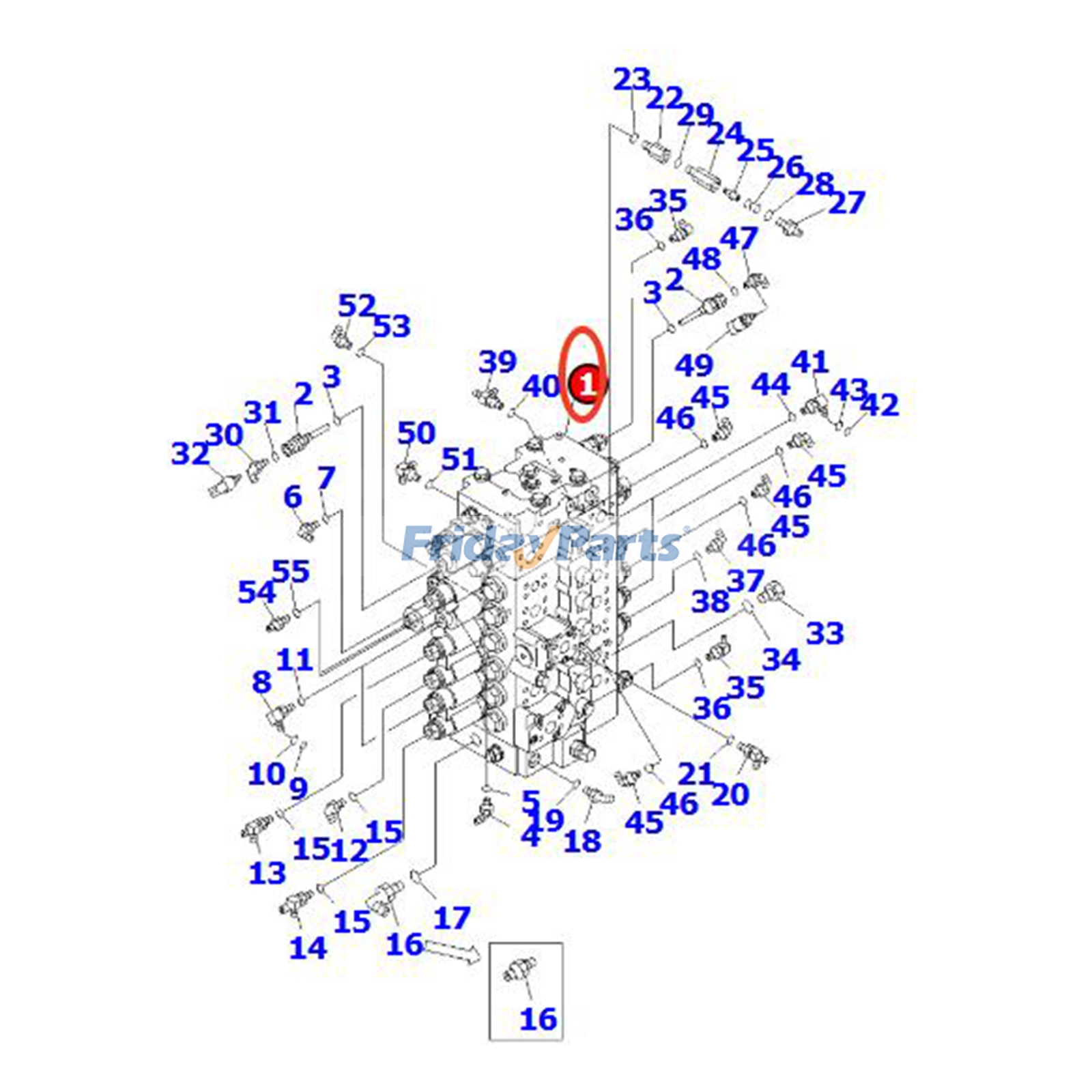 Control Valve for Excavator