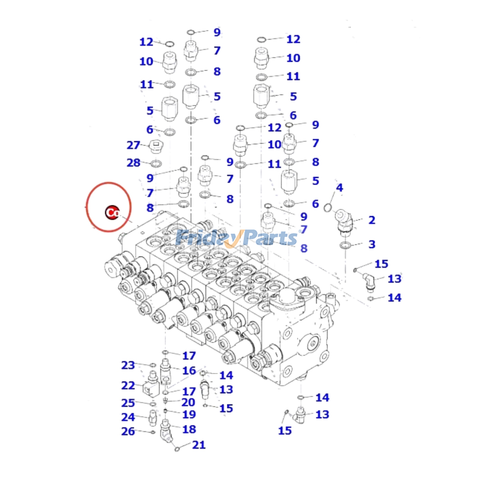 Control Valve for Excavator