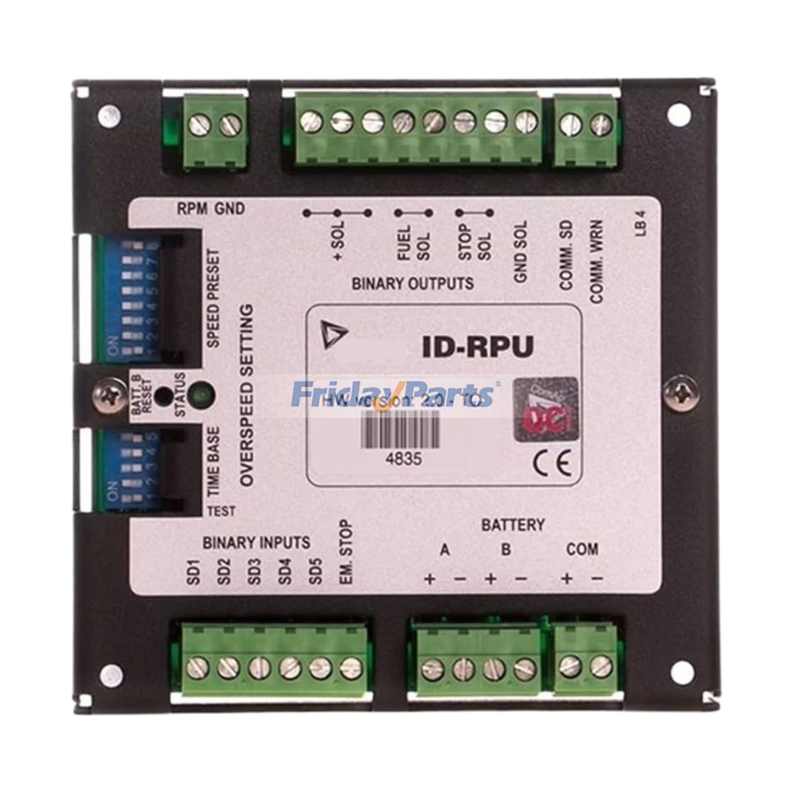 Module de sauvegarde de l'unité de protection redondante du contrôleur ID-RPU pour le générateur de moteur ComAp