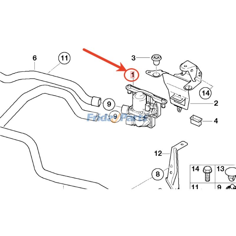 Coolant Control Valve for Vehicle