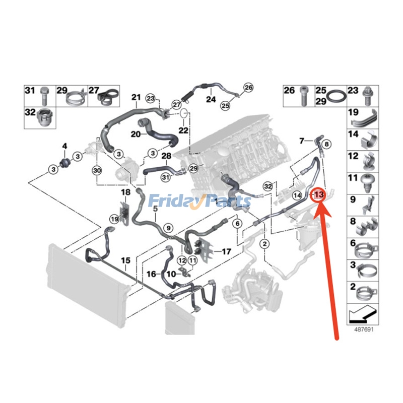 Coolant Hose for Vehicle