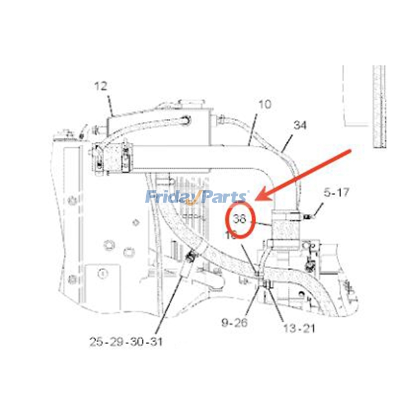 Coolant Hose for Engine,Loader