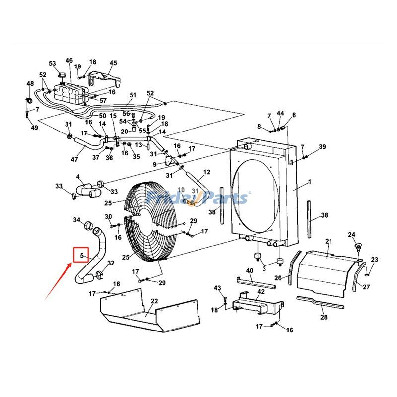 Rouleau vibrant pour tuyau de liquide de refroidissementpour Compacteur