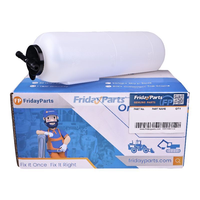 Coolant Overflow Tank CH15518 for Yanmar Engine 3TNV76 John Deere Tractor 2320 650 670 750 770 790