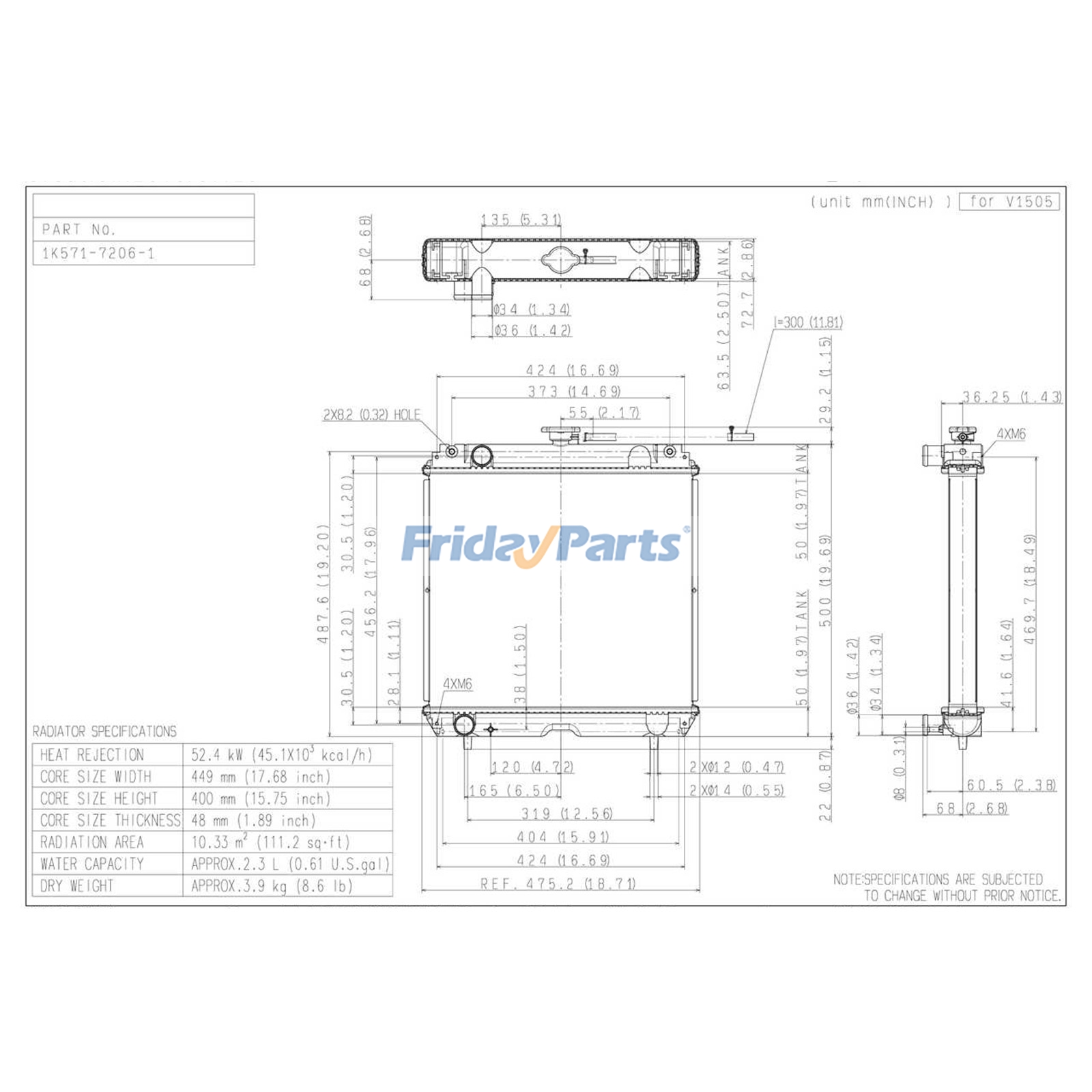 Coolant Radiator for Engine,Generator