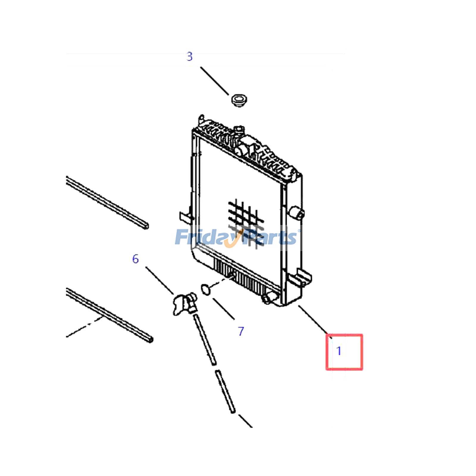 Coolant Radiator for Loader