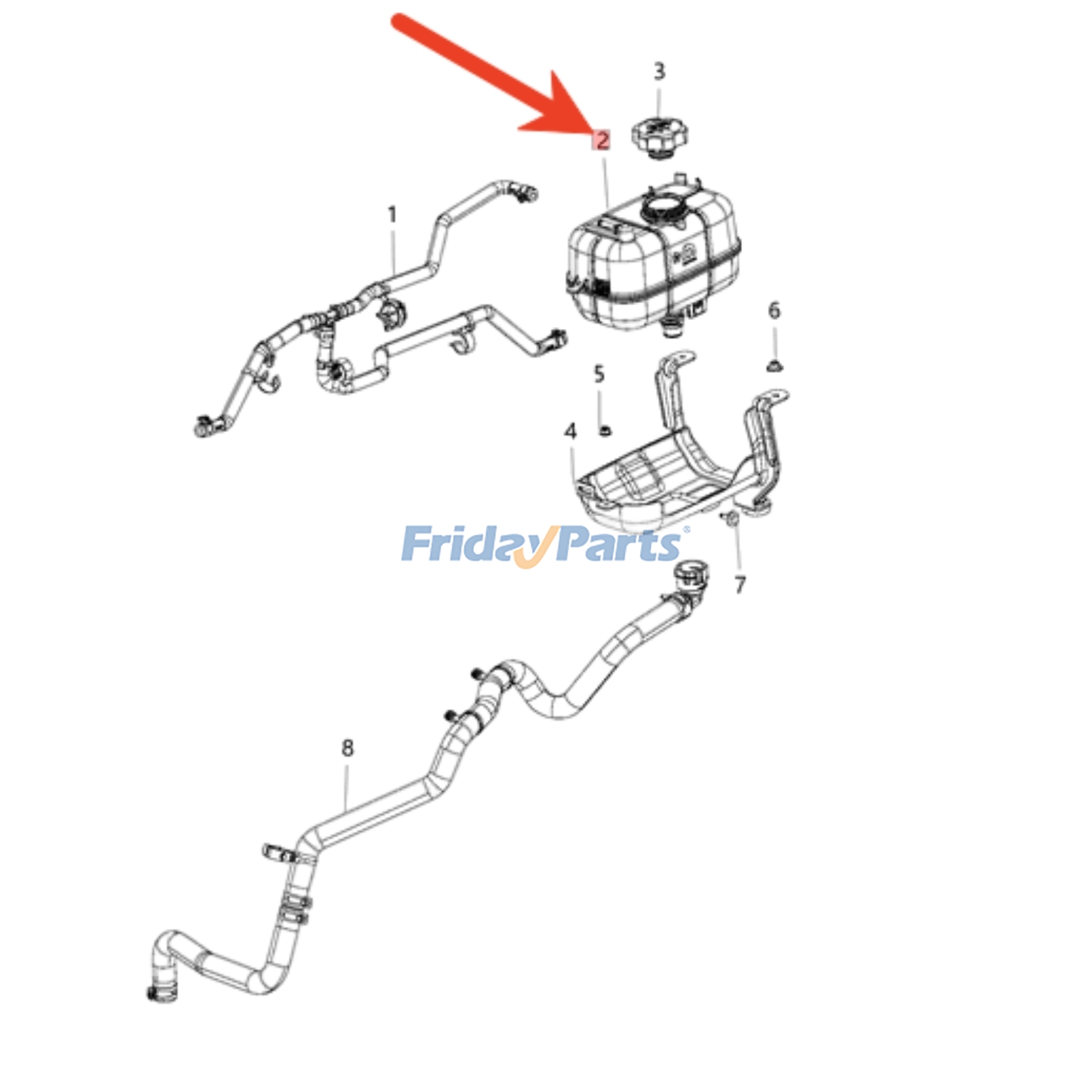 Coolant Recovery Bottle for Vehicle