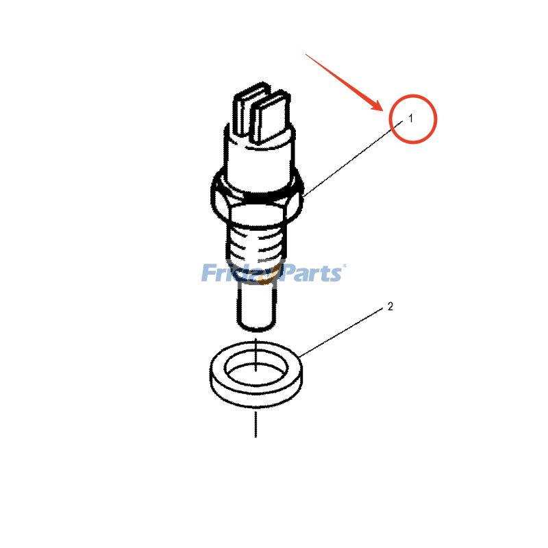 Sensor de temperatura del refrigerante 159-1752 para cargadora Caterpillar CAT Engine 3034 216 228 232 236 246 252 257 262 267 277 287 906 Para CAT