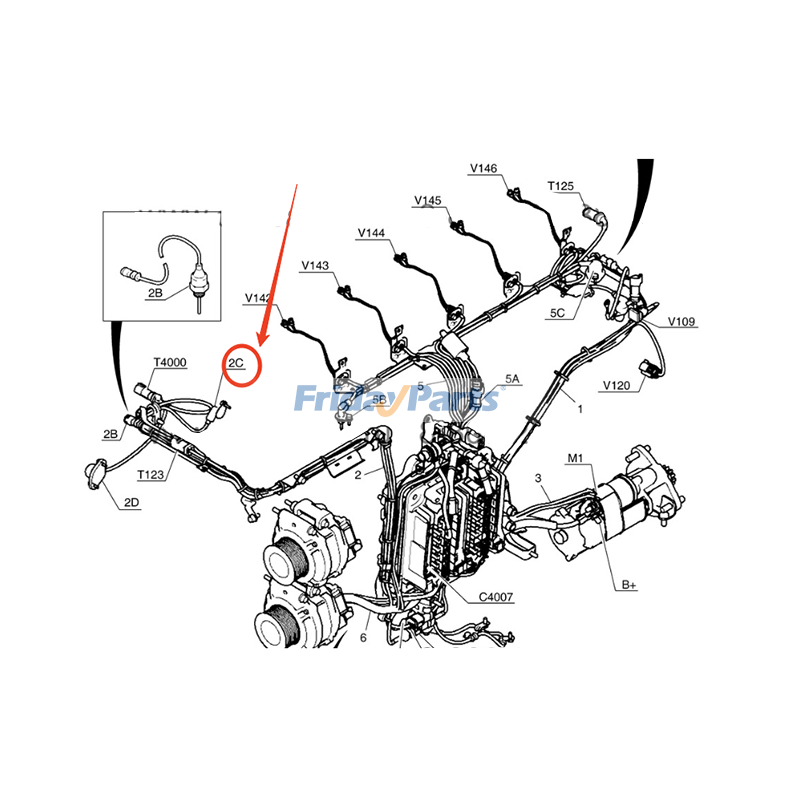 Coolant Temperature Sensor for Excavator,Loader,Off-Road Truck