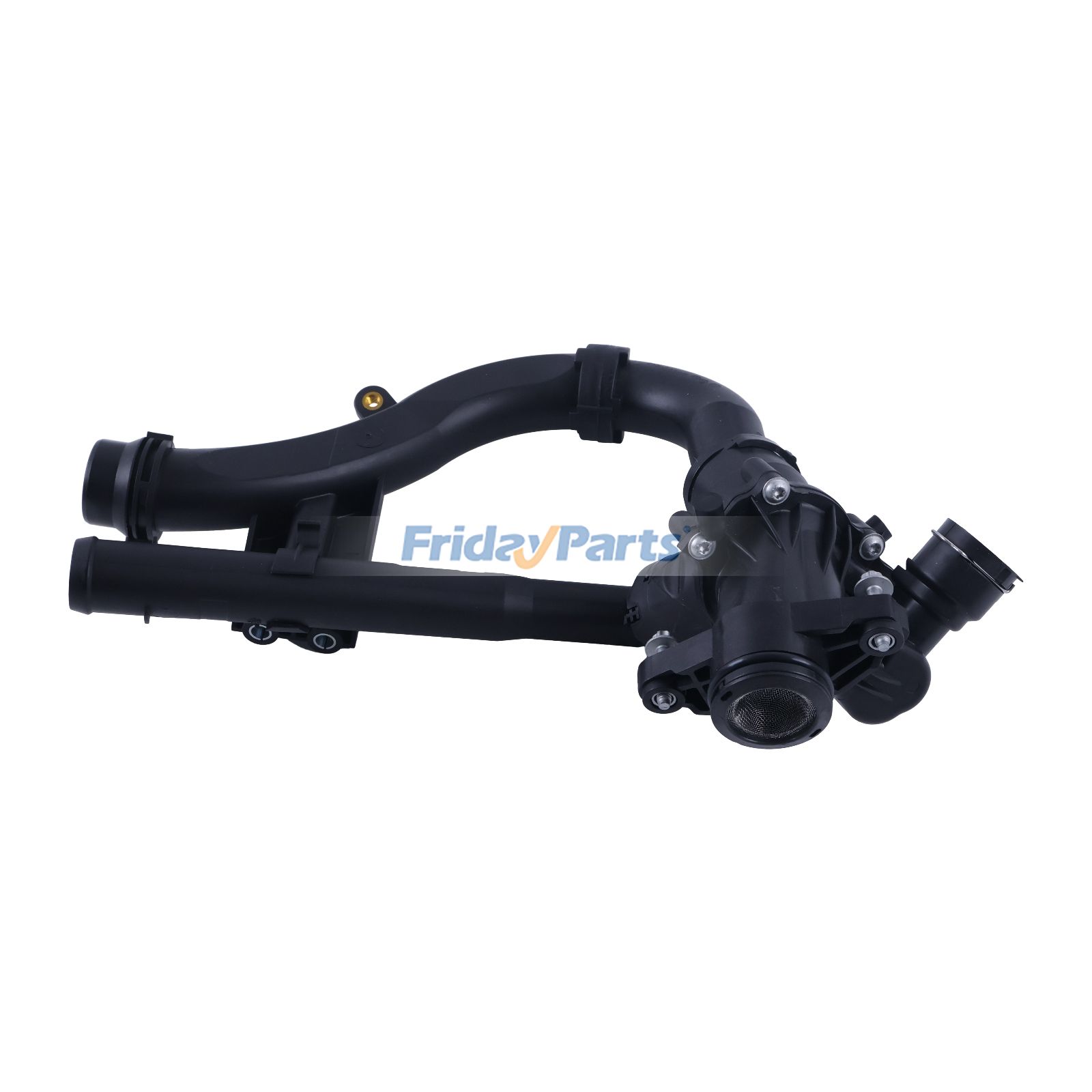 Coolant Thermostat Housing Assembly 2742000715 2742003400 for 2015-2019 Mercedes W205 W213 W253 M274 E300 GLC300 SLC300 C300