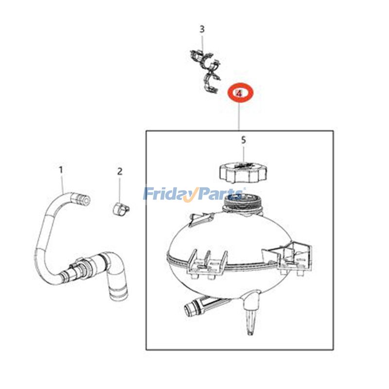 Vase d'expansion du liquide de refroidissement de FridayParts