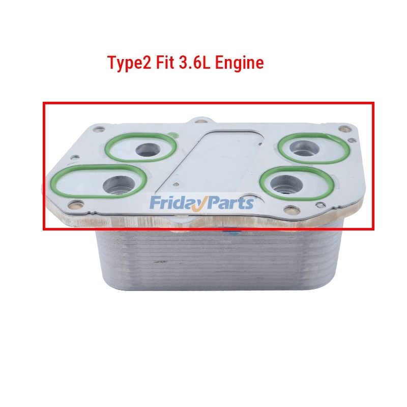 Enfriador de aceite con junta 04124263 para motor Deutz D2.9 TD2.9 TCD2.9 TCD3.6 TCD3.6L4 TD3.6L4 de FridayParts