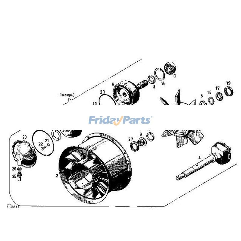 Kühlgebläse 0214 4899 für Deutz-Motor BFL413F FL413FW BFL513F FL513FW