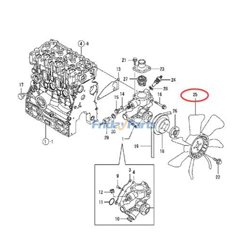 Ventilateur de refroidissement Hitachi Pour HITACHI