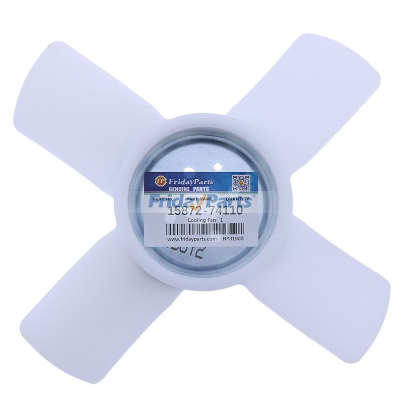 Cooling Fan 15872-74110 for Kubota Engine D722 Tractor BX1880 BX2200 BX2360