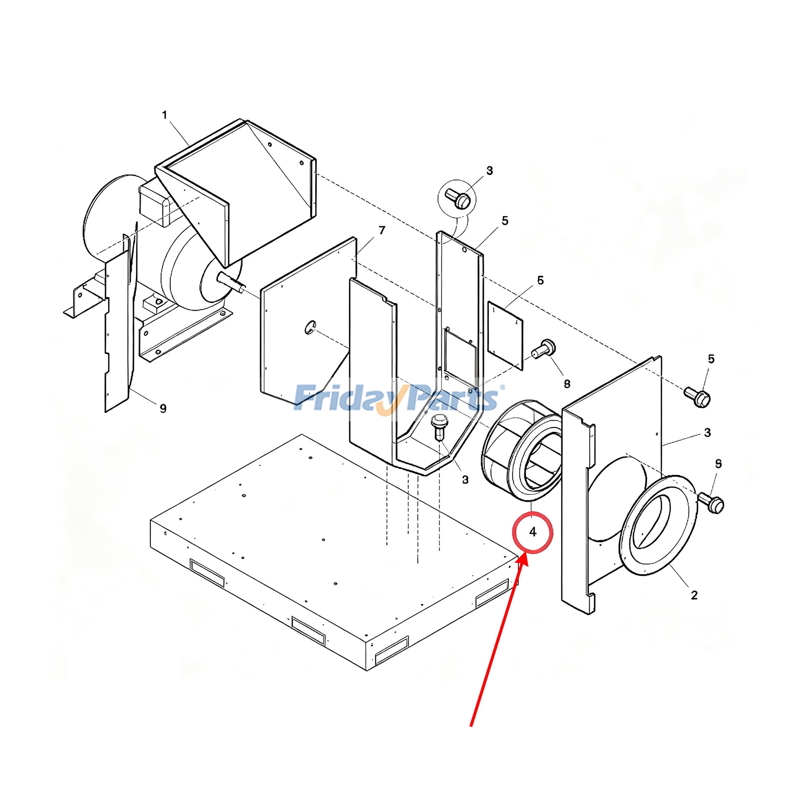 Ventilateur de refroidissementpour Compresseur d'Air
