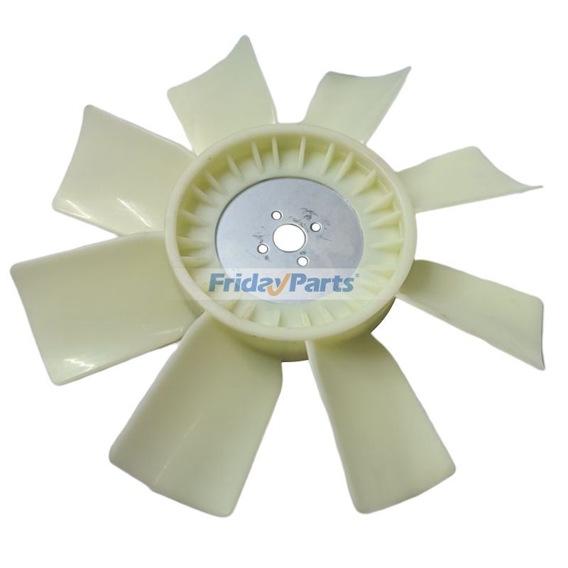 Aspa del ventilador de refrigeración 129953-44710 para motor Yanmar 4TNE98 4TNE98-T 4TNV94L 4TNV98 4TNV98C 4TNV98CT 4TNV98T para Motor,Excavadora Para DOOSAN FridayParts