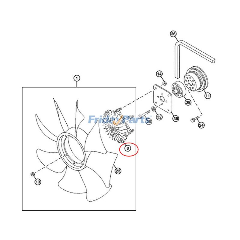 Engine,Excavator Cooling Fan Clutch John Deere