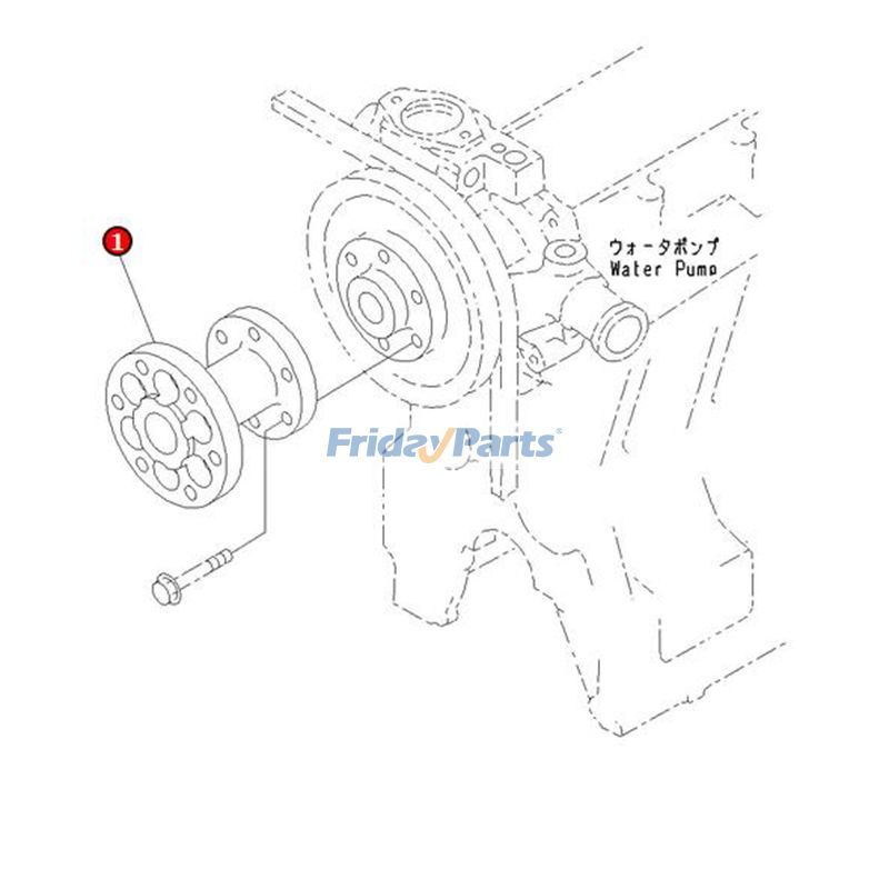 buy Cooling Fan Spacer 6206613990 for Komatsu Engine 6D95L S4D95L