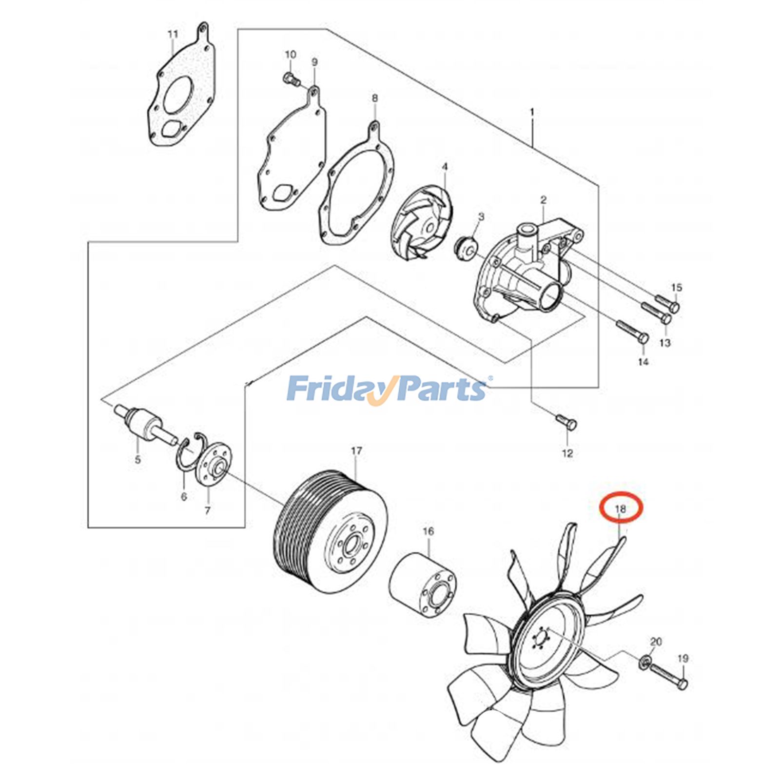 Cooling Fan for Excavator,Loader
