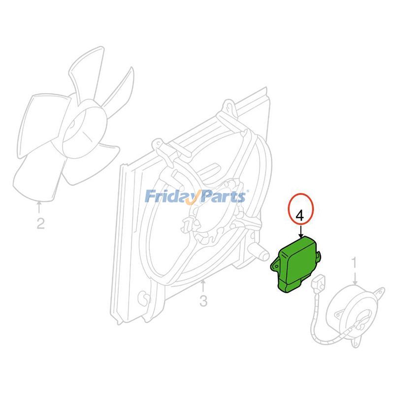 Lüftereinheit Modul 1355A408 für Mitsubishi 2003-2006 Outlander 2002-2007 Lancer