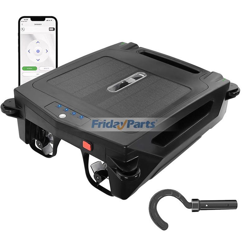 Cordless Solar Powered Automatic Surface Skimmer Pool Cleaning Robot Vacuum