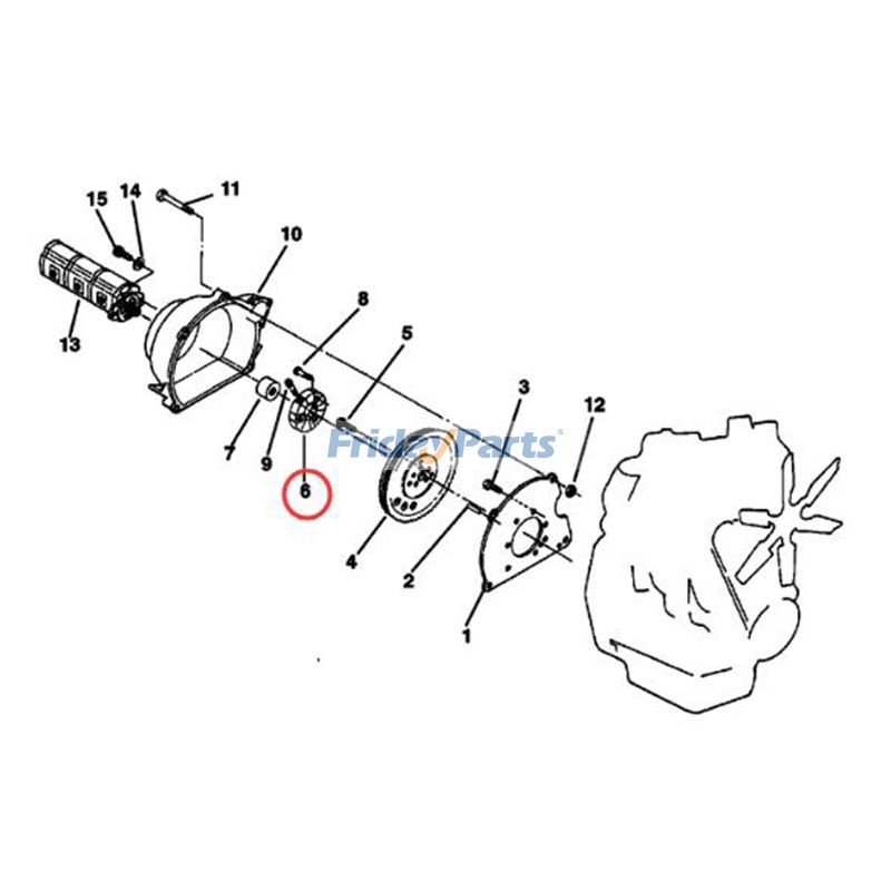 Blauer Kupplungsgummibei FridayParts kaufen