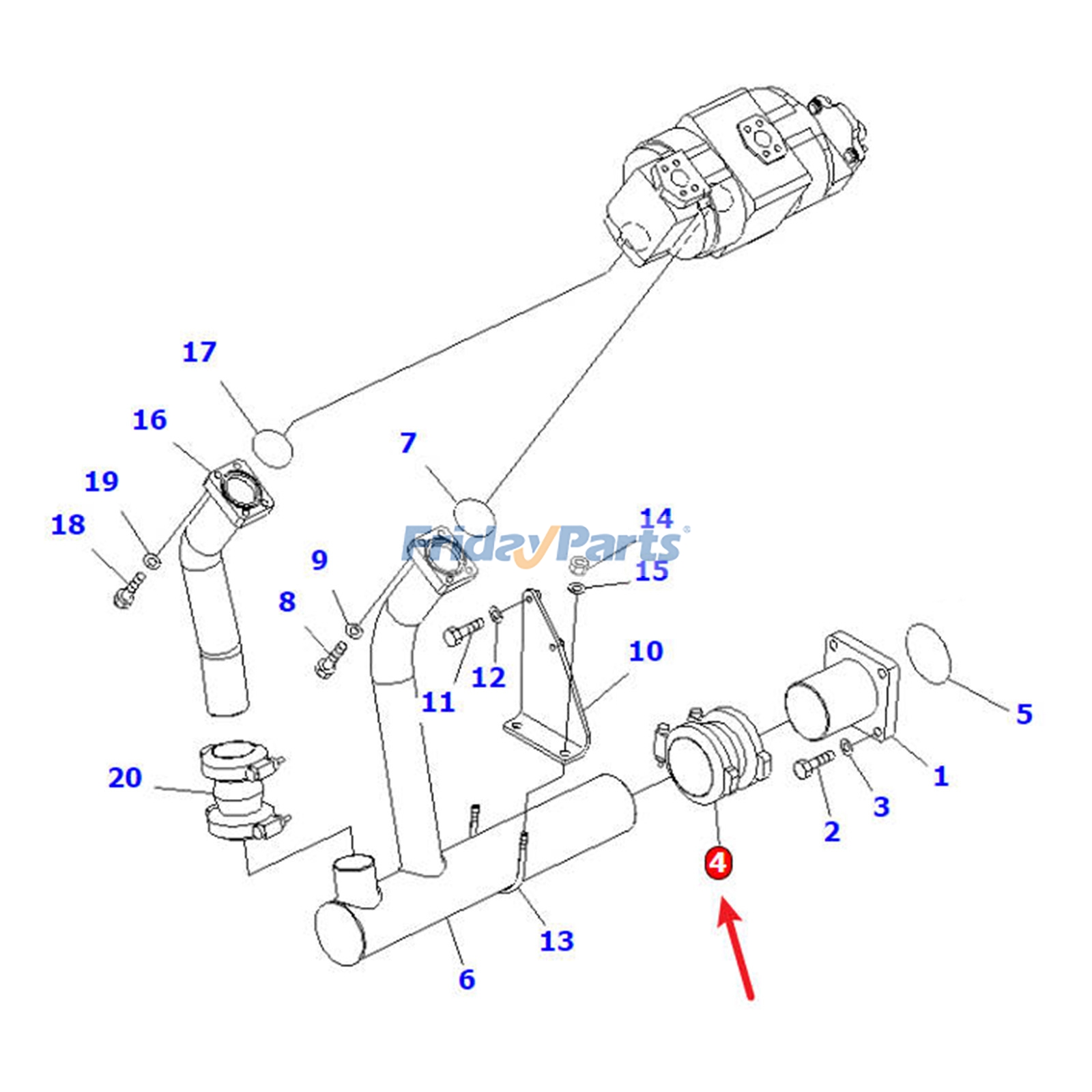Coupling for Loader,Off-Road Truck