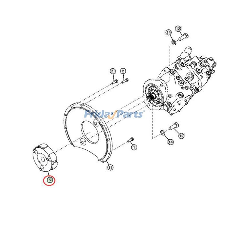 FridayParts Kupplungsbaugruppe mit Nabe