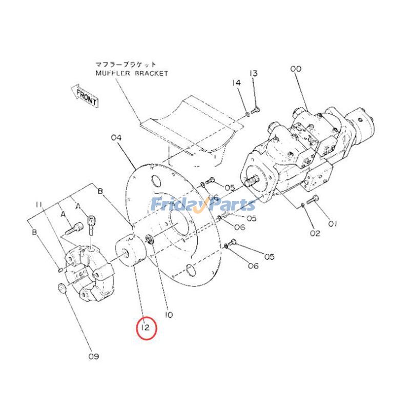 FridayParts Kupplungsnabe 3031371-1