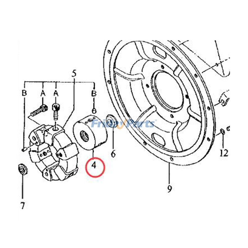 FridayParts Kupplungsnabe