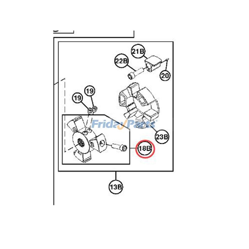 FridayParts Kupplungsnabe