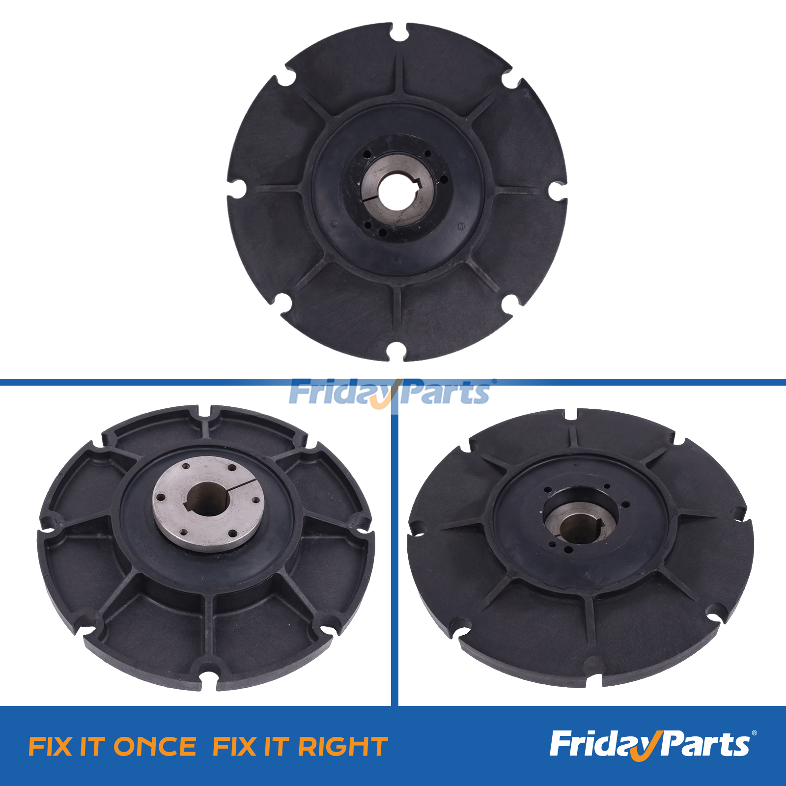 Heavy-duty construction of coupler LCD-0075-47-C for air compressor power transmission
