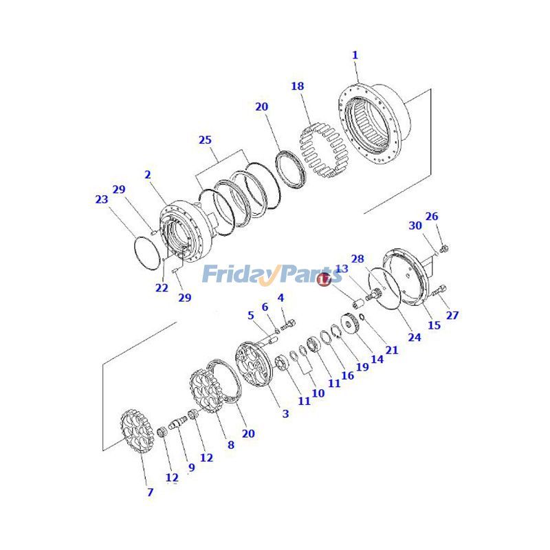 Coupling Splined Bushing for Excavator