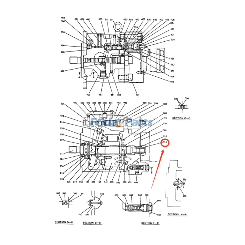Coupling for Excavator