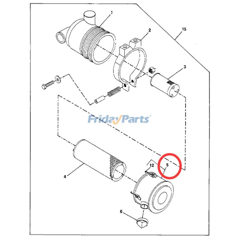JOHN DEERE用ブルドーザー,エンジン,フォークリフト,ローダー,その他用エアクリーナーカバー